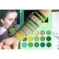 thumbnail image 3 of Green Eyeshadow Palette 15 Color Matte Glitter Highly Pigmented Pro Makeup Palettes Eye shadow, 3 of 7