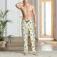 thumbnail image 2 of Cauagu construction tools Mens Pajama Pants Sleep & Lounge Pants,PJ Bottoms with Pockets-X-Large, 2 of 6