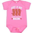 thumbnail image 3 of Inktastic Just a Kid Who Loves Bacon Boys or Girls Baby Bodysuit, 3 of 5