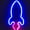 Blue/Pink, variant on Rocket Light Neon Signs for Wall Decor Neon Lights USB or Battery LED Signs Decorative Night Lights for Bar, Christmas, Birthday Party, Girls,Kids Room