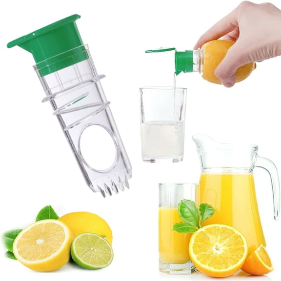 YYKihy Squeezer 2025 New Screw Top Squeezer Manual Juice Extractor With In Filter Orange Lime For Drinks Green