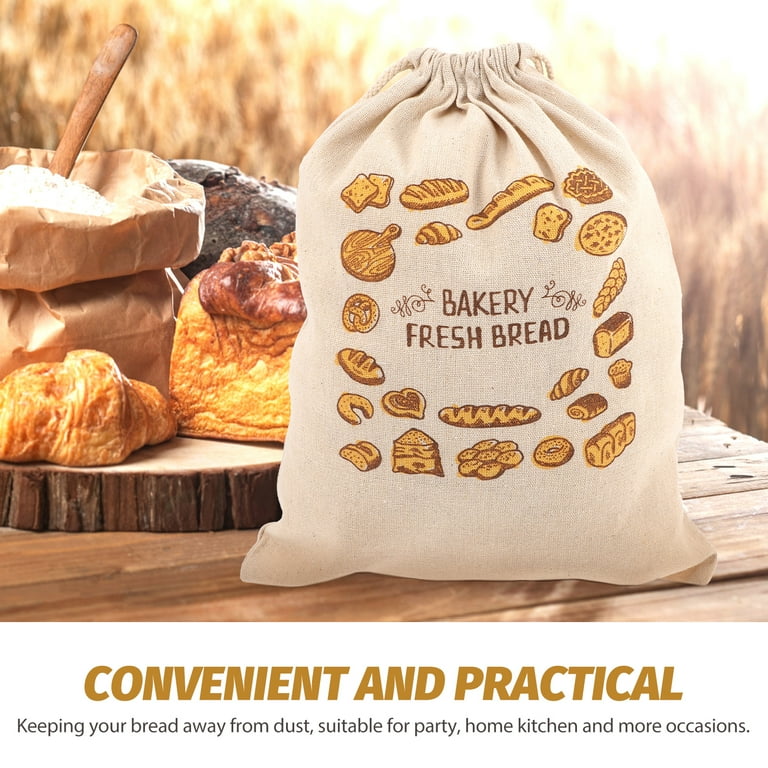 2Pcs Drawstring Bread Bags Reusable Bread Storage Pouches Practical Bread Bags Walmart