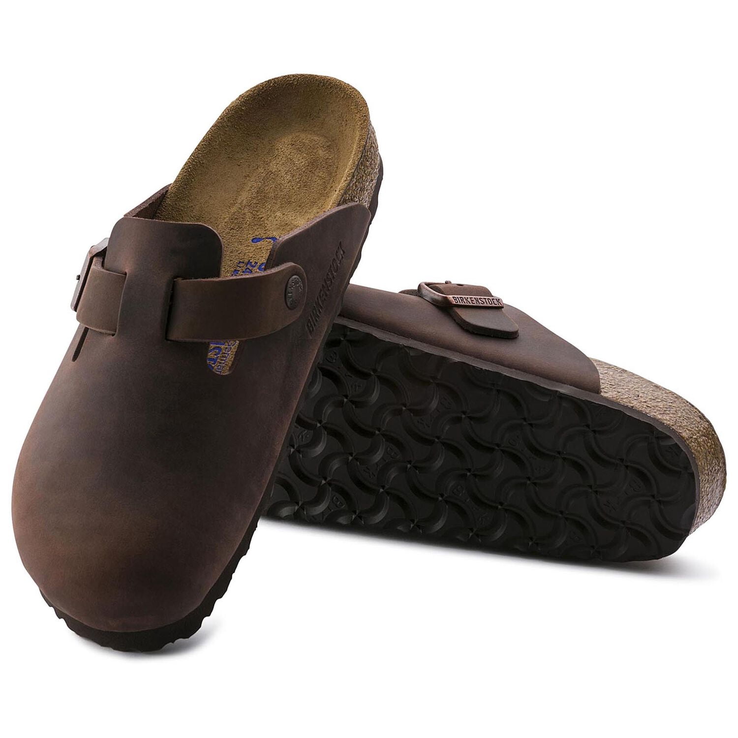 Birkenstock Unisex Boston Soft Footbed Clog, Habana Oiled Leather, EU 38 7-7.5 Women/ 5-5.5 Men