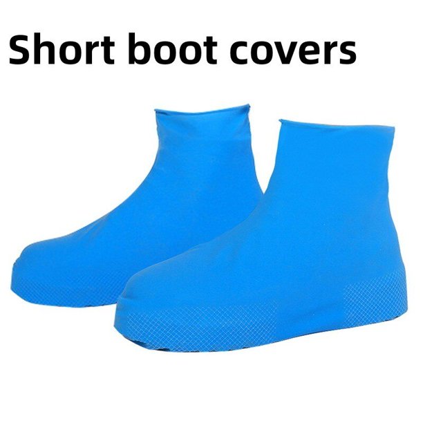Silicone Waterproof Rain Boots Covers Reusable Rain Shoe Covers Unisex Shoes Protector Anti-Slip Shoes Cover For Outdoor Hiking