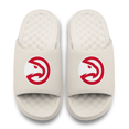 thumbnail image 2 of Unisex ISlide Cream Atlanta Hawks Primary Motive Slide Sandals, 2 of 5