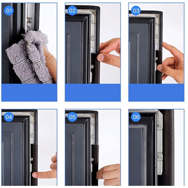 Puerta de protección de 2-4 m de la espuma Puerta autoadhesiva con sellado en V Parabrisas de vidrio a prueba de polvo con sellado en V para mantener un sello de temperatura del espacio LingWen 8390613735539