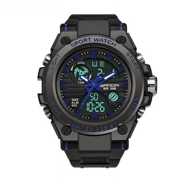 Reloj deportivo para estudiantes varones, escuela secundaria, exterior, impermeable, moderno, táctico, juvenil, luminoso, electrónico