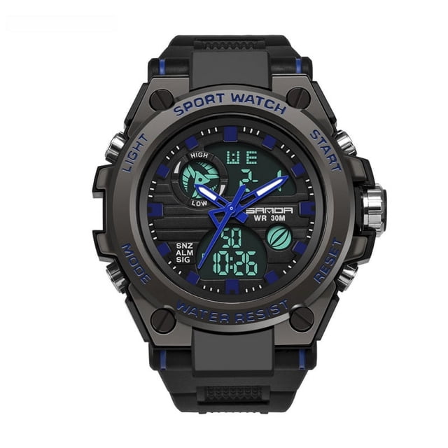 Reloj deportivo para estudiantes varones, escuela secundaria, exterior, impermeable, moderno, táctico, juvenil, luminoso, electrónico