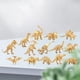 thumbnail image 1 of de salvajes s prehistóricos de oro para miniatura de acción de niñas aprendiendo juguetes de apoyo 14pcs Hugo Estatua de los dinosaurios, 1 of 10