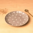 thumbnail image 3 of PotteryDen Pastel Grey Polka Dots Quarter Plate - Hand Painted | Hand Textured | Set of 1 | Ceramic | Ideal next to the dinner plate or serving snacks, small food items, 3 of 4