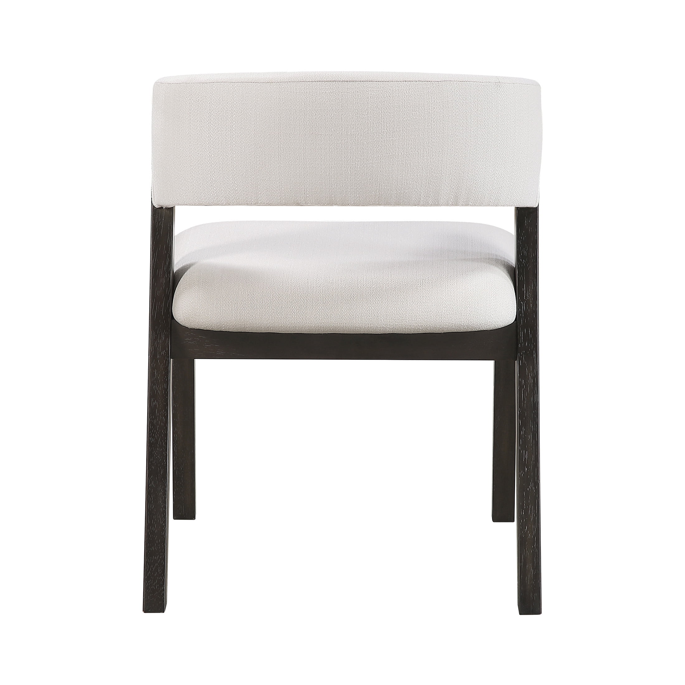 OakvillePark Sora Modern Curved Back Dining Chairs, Beige (Set of 2)
