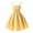 Yellow, variant on Girls Tie Strap Solid Color A-Line Sundress Ruched Bust Double Layer Ruffle Hem Sweet Summer Dress Big Kids Daily Casual Flowy Princess Dress(Light Green,9-10 Years)
