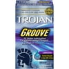 Trojan Groove Textured Lubricated Condoms - 10 Count