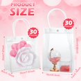 thumbnail image 2 of Bolsas de regalo Mimorou de PVC transparente con asas, reutilizables, paquete de 60, 2 of 6