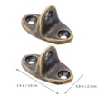 thumbnail image 2 of NIYANGLE 2Pcs Hardware Home Accessories Brass Rectangular Hook for Indoor Use, 2 of 8