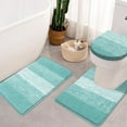 thumbnail image 3 of Ileading Traditional Bath Rug Set 3 Piece Microfiber Washable Bathroom Rug Set, 3 of 9