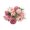 Sand Red, variant on Mosiee 7 Artificial Peony Rose Hydrangea Bridal Bouquet Home Party Wedding Decoration Yellow