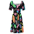 thumbnail image 4 of Combinaison Motif Sans Manches Robe de Bal Ample Robe de Femme, 4 of 4