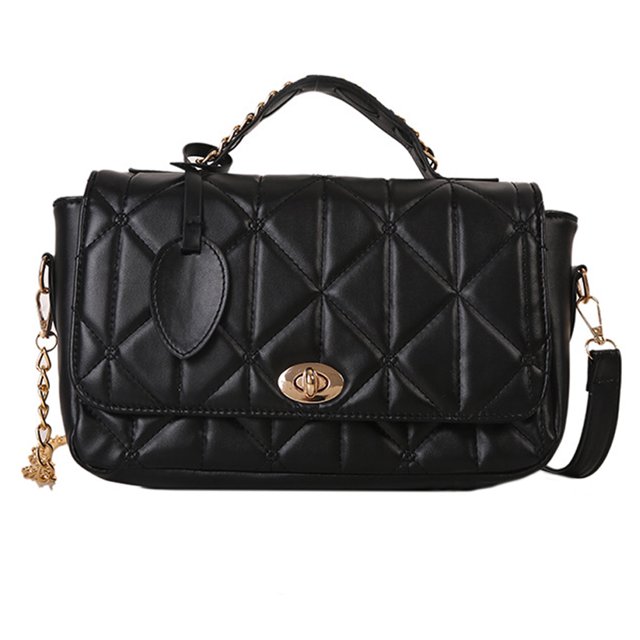 Bolsos y Bolsos Pequeños para Mujer, Bolsos de Hombro Bolsos Bandolera para Mujer con Correa de Metalnegro:;:;