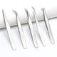 thumbnail image 2 of Juego de pinzas para extensión de pestañas, herramienta aplicadora de pestañas, pinzas puntiagudas curvas y rectas, suministros de extensión de pestañas de acero inoxidable, 2 of 5