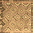 thumbnail image 1 of Ahgly Company Indoor Square Southwestern Brown Country Area Rugs, 5' Square, 1 of 4