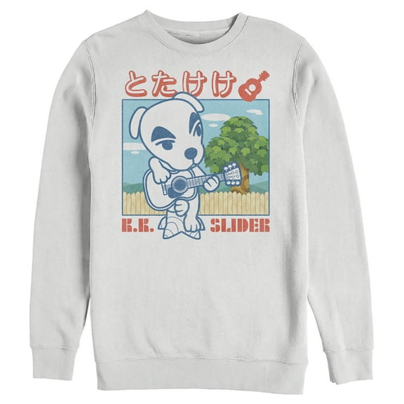 Men's Nintendo Totakeke K.K. Slider Guitar  Sweatshirt White 2X Large
