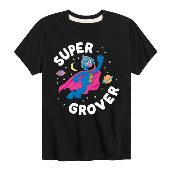 Sesame Street - Super Grover - Toddler and Youth Short Sleeve Graphic T-Shirt