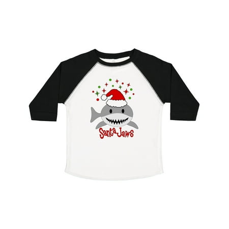 

Inktastic Santa Jaws Cute Christmas Shark in Santa Hat Gift Toddler Boy or Toddler Girl T-Shirt