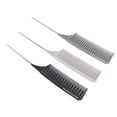 thumbnail image 1 of Metal Tail Comb, Glossy Round Parting Comb Light Weight Long Lasting  For Barber Shops For Individual Hairdressing For Salon Set 1,Set 2,Set 3,Set 4, 1 of 8