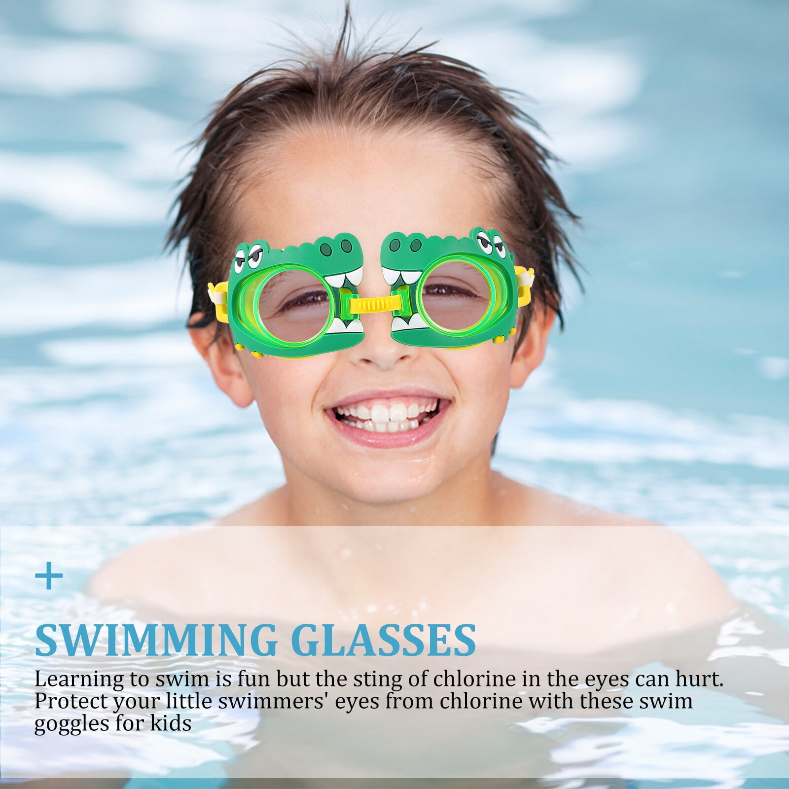 Swimming Goggles Myopia Prescription Children s Adjustable Diving Eyeglasses Animal Shape Anti fog 3 Pcs Walmart
