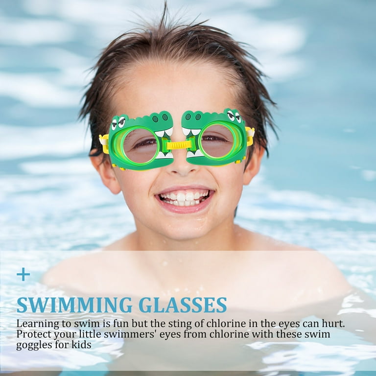 Swimming Goggles Myopia Prescription Children s Adjustable Diving Eyeglasses Animal Shape Anti fog 3 Pcs Walmart