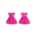 thumbnail image 2 of BemeyourBBs Toddler Baby Girl Formal Dress Toddler Wedding Guest Dress Girls Butterfly Tulle Tutu Dress Baby Girl Elegant Flutter Sleeve Birthday Party Princess Dresses 3 4 5 6 7 8 9 10 Years, 2 of 9