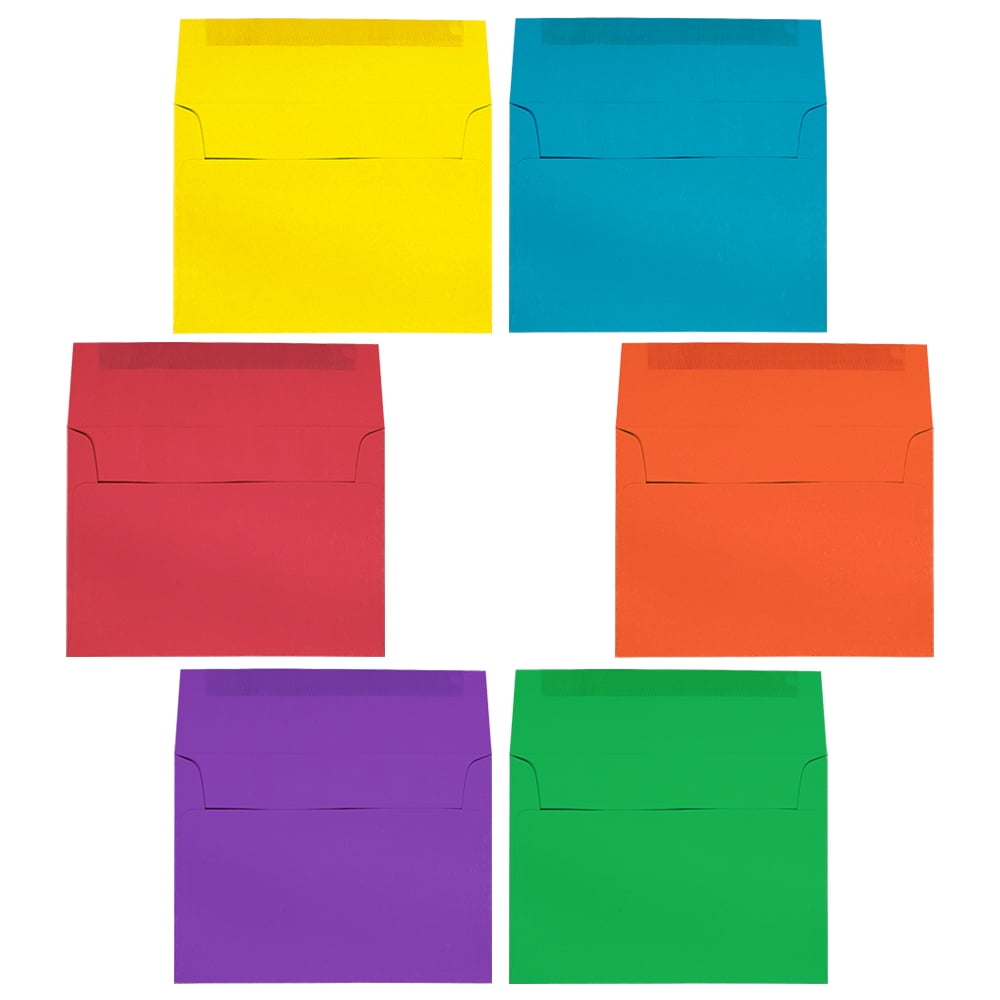 JAM A7 Envelopes, 5 1/4 x 7 1/4, Assorted, 150/Pack