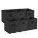 thumbnail image 1 of QinaQin Set de 12 cubos organizadores plegables de tela con asas, medida de 11 pulgadas, ideales para clóset, repisas, cuarto infantil o decoración del hogar, 1 of 8