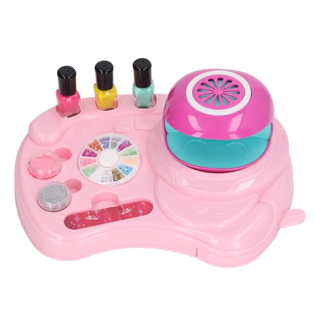 Juego De Esmalte De Uñas Para Niños, Kit De Arte De Uñas Para Niños De Simulación Multifuncional DIY Seguro Para Niñas