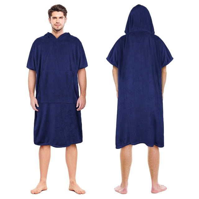 Poncho de surf Catalonia de microfibra gruesa con bolsillo