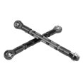 thumbnail image 3 of 2 varillas de unión de barra de dirección delantera ajustable de metal, color negro Afortunado Sencillez, 3 of 5