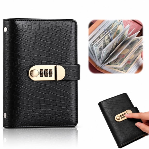 2027 Upgrade 100 Envelope Savings Challenge Book with Password Lock 7 x 4.33 Inch Money Saving Binder Book with Cash Envelopes Successfully Reach Your Savings Goals