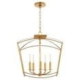thumbnail image 3 of 2812-18-74-Quorum Lighting-Mantle - 5 Light Convertible Pendant-19 Inches Tall and 18.5 Inches Wide-Gold Leaf Finish    -Traditional Installation, 3 of 4