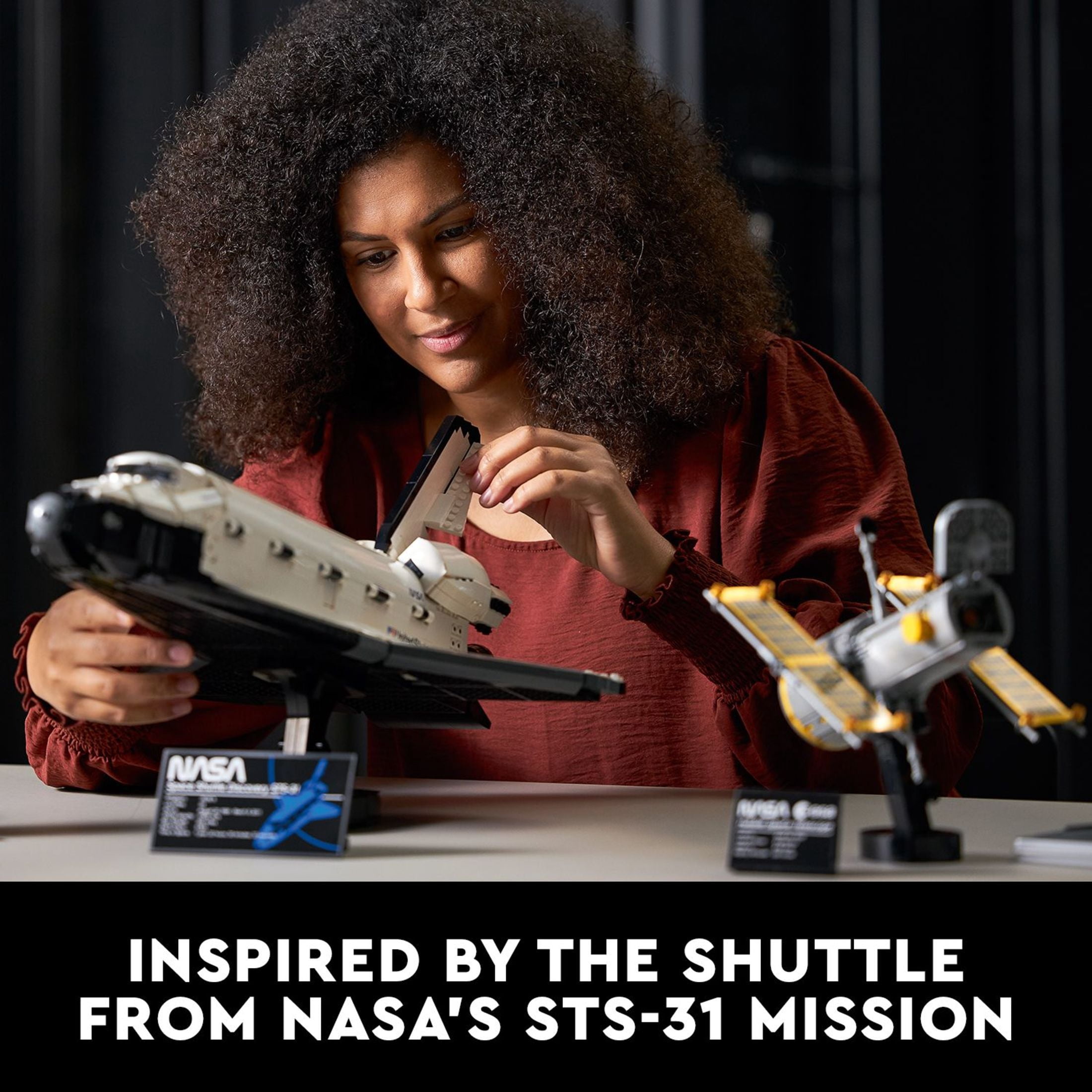 LEGO Icons NASA Space Shuttle Discovery Building Sets for Adults - Model Kits for Bookshelf or Office Decor, Ages 18+ Years - Gifts for Men & Women - 10283