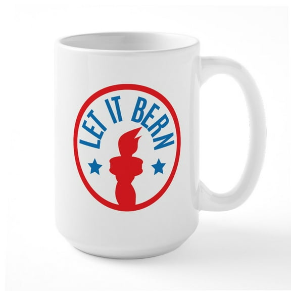 CafePress - Let It Bern Large Mug - 15 oz Ceramic Large White Novelty Mug
