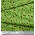 thumbnail image 3 of Soimoi Green Rayon Fabric Flower Artistic Decor Fabric Printed Yard 42 Inch Wide, 3 of 3
