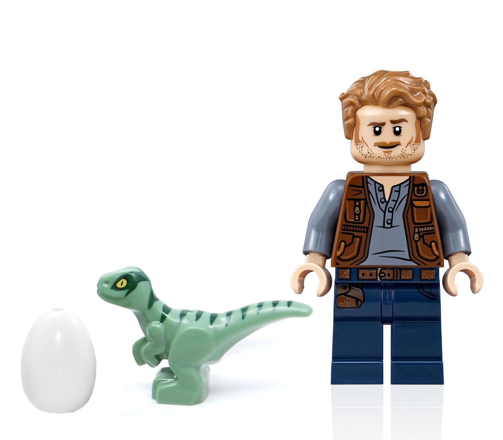 New Jurassic World LEGO® Baby Raptor with Dark Green Stripes Dinosaur 75938 