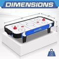 thumbnail image 5 of SereneLife 40"Air Hockey Game Tabletop, w/Fastest Game Play Upgraded 110v Motor, Built-in Score Tracker & Puck Dispenser, Accessories, 5 of 7