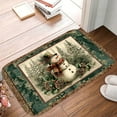 thumbnail image 5 of 1pc Snowman Absorbent Non-Slip Bathroom Thickened Flannel Rug Decor,Soft,Quick Drying,Suitable For Indoor/outdoor Use,Bathrooms,Bedrooms,Kitchens,Terrace,Laundry Rooms,16"x24", 5 of 9
