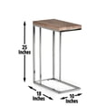 thumbnail image 3 of Steve Silver Lucia Table d'Appoint de 18 Po pour Chaise, Brun, 3 of 5