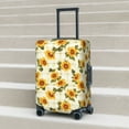 thumbnail image 6 of Fuzoiu Light Green Plaid Sunflower Print Suitcase Cover,Washable Luggage Covers for Suitcase,Elastic Luggage Protector Cover,Scratch Resistant Travel Suitcase Covers-Small, 6 of 7