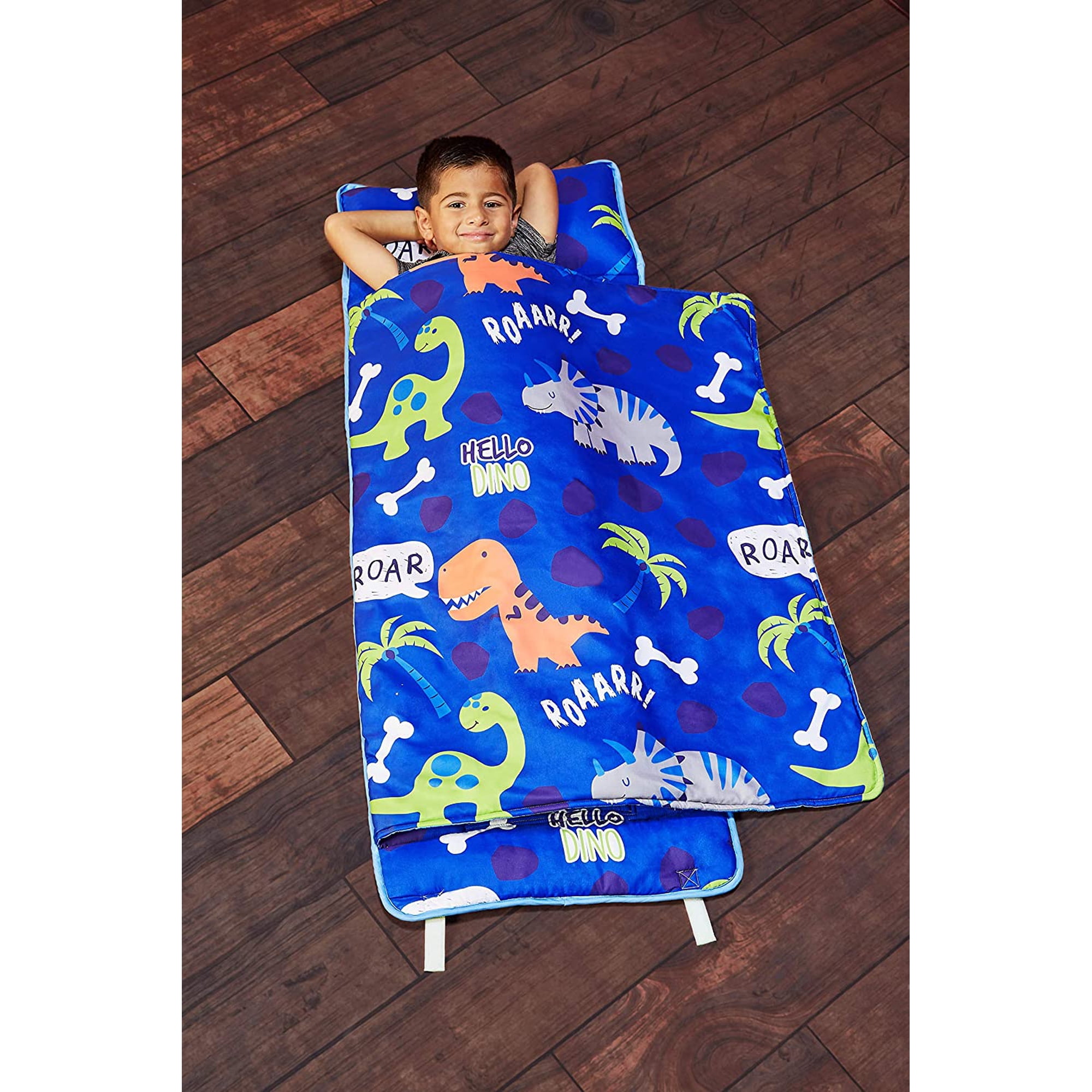 Everyday Kids Nap Mat with Removable Pillow - Roarin' Dinos