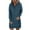 Blue, variant on Womens Casual Hoodies Dress Fall Long Sleeve Sweatshirt Button Down Drawstring Pullover Top Lightweight Dress Womens Dresses Casual Summer Midi Length