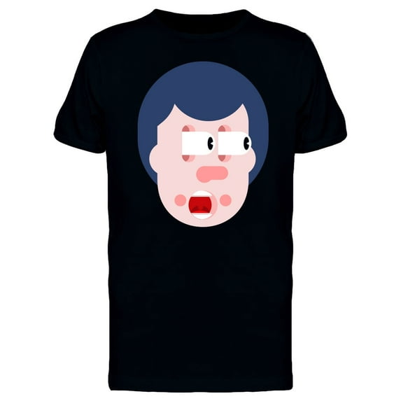 Shock Face Man Doodle Tee Men's -Image by Shutterstock